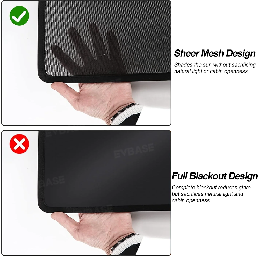 Model Y Juniper/ 3 Highland Glass Roof Sunshade Heat Insulation UV Protection Sun Visor OEM-Style Sunroof & Rear Window Sun Shade