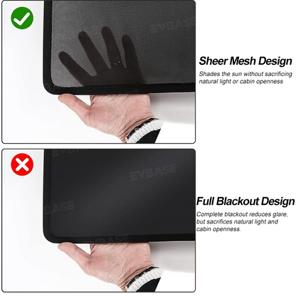 Model Y Juniper/ 3 Highland Glass Roof Sunshade Heat Insulation UV Protection Sun Visor OEM-Style Sunroof & Rear Window Sun Shade