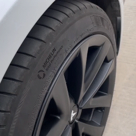 EVBASE Tesla Model 3 Cubierta de rueda arácnida 18 pulgadas Sport Model S Versión a cuadros Tapa de rueda 4PCS Mate