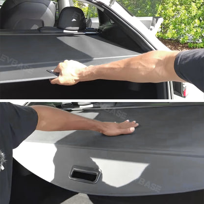 EVBASE Tesla Model Y Retractable Trunk Cargo Cover Rear Privacy Cargo Cover Shade Protector
