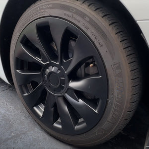 Model 3 18inch Überturbine Wheel Cover Tesla 3 18inch Turbine Wheel Cap Kit 4PCS Matte Black
