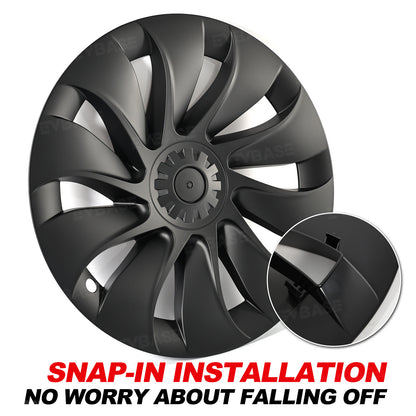 Model Y Juniper Wheel Covers 20" Helix 2.0 Wheels Überturbine Style Matte Hubcaps