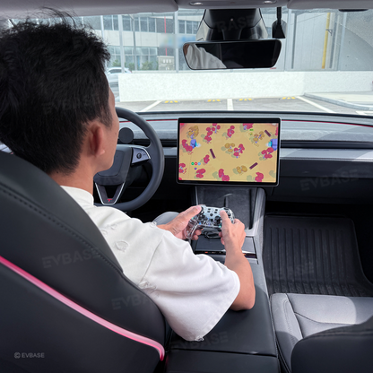 Wireless RGB Bluetooth Gaming Controller Gamepad for Tesla Model Y Juniper & 3/Y/S/X/Cybertruck