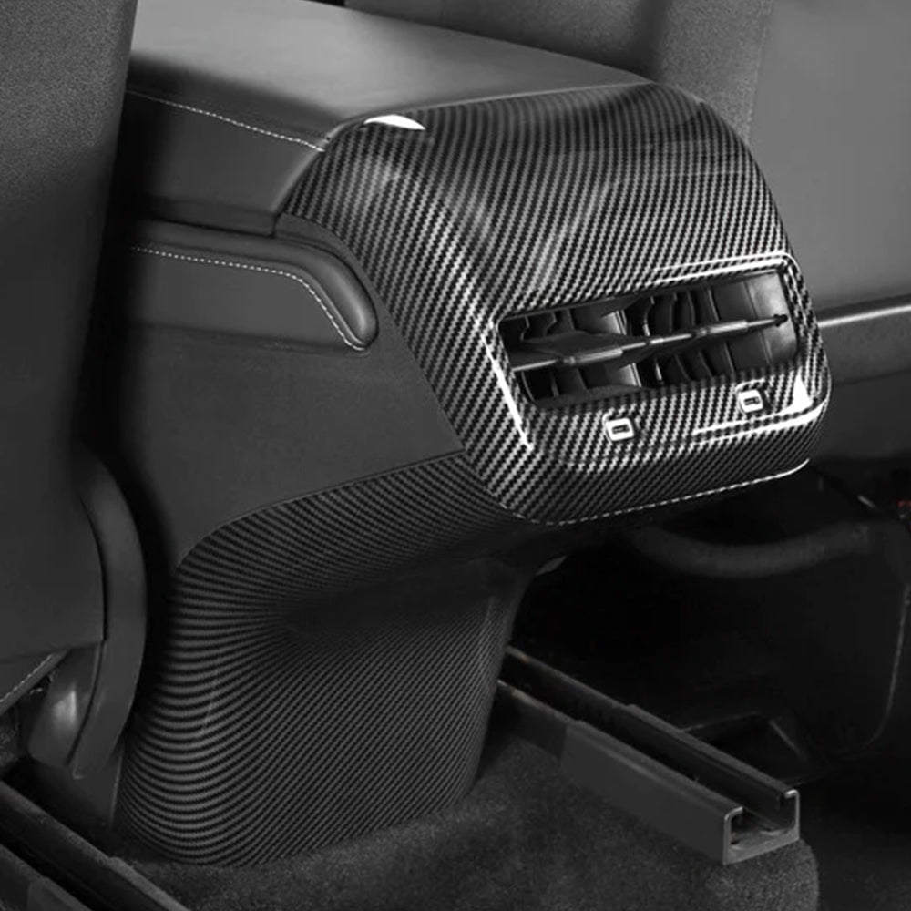 EVBASE Tesla Model 3 Y Rear Air Vent Outlet Real Carbon Fiber Cover -  EVBASE-Premium EV&Tesla Accessories