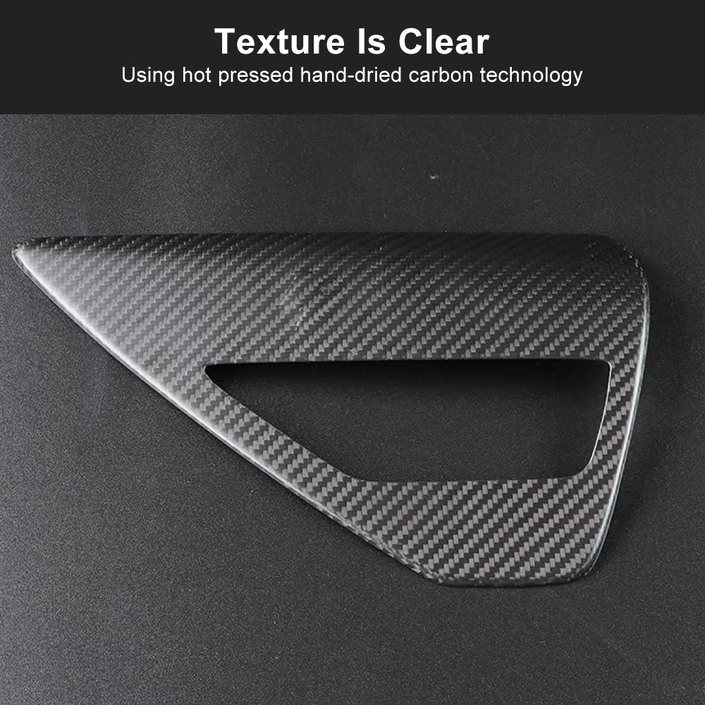 EVBASE Model 3 Y X S Charging Port Cover Real Carbon Fiber For Tesla