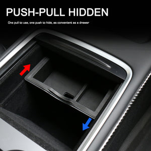 2023 Upgraded Tesla Model 3 Y Center Console Organizer Tray Box Black