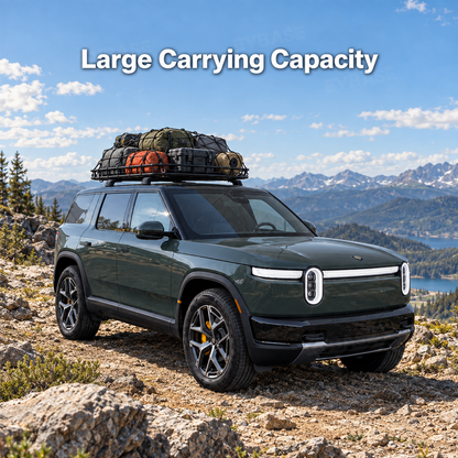 Roof Rack for Rivian R2 Cargo Crossbars Lockable Rooftop Luggage Rack 2PCS
