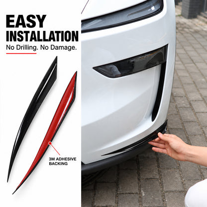 Model Y Juniper Fog Light Trim Front Bumper Air Vent Trim Covers & Rear Taillight Side Trim Overlay