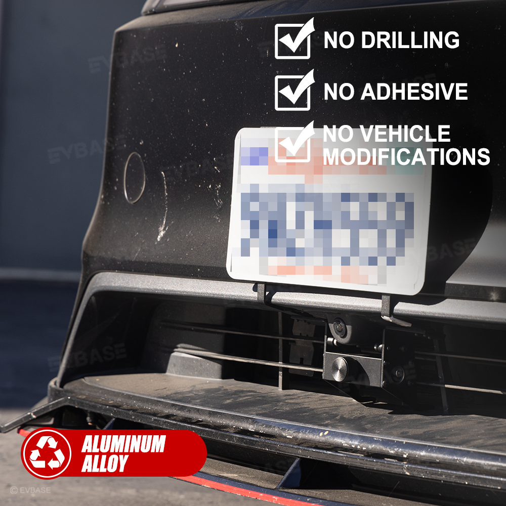 Model Y Juniper Performance Front License Plate Mount No Drill License Plate Holder Aluminum Alloy Bracket