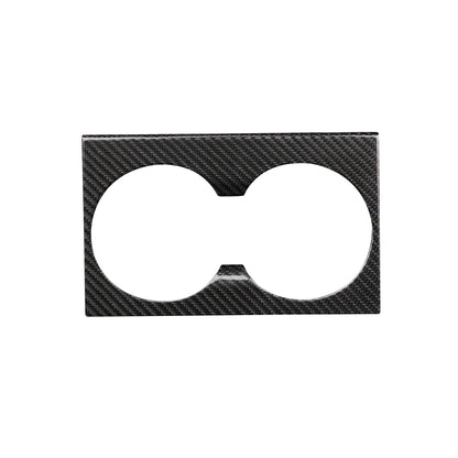 EVBASE Tesla Model Y Juniper Cup Holder Cover Real Carbon Fiber Trim Panel Center Console Overlay