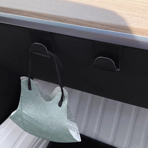 Tesla Multi-Function Glove Box Hook Storage Organizer Grocery Holder Hanger Clip Bag Purse Accessory 2pcs