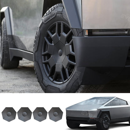Cybertruck Center Wheel Cap Heptagon Hub Tesla Wheel Rim Caps Lug Nut Covers Caps