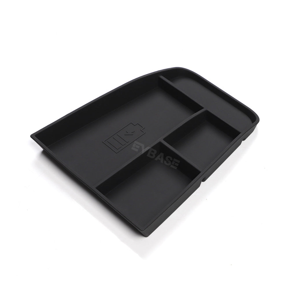 Mustang Mach E Center Console Storage Box Armrest Organizer Silicone Waterproof Non-Slip Tray for Ford