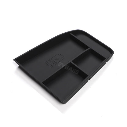 Mustang Mach E Center Console Storage Box Armrest Organizer Silicone Waterproof Non-Slip Tray for Ford