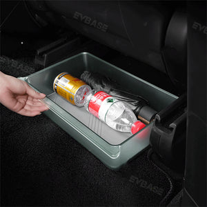 EVBASE Tesla Model X Underseat Storage Box Hidden Organizer Tray Bin