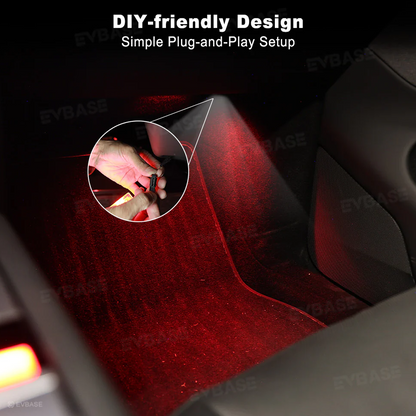 Model Y Juniper/ 3 Highland Projection Lights & Footwell Lights & Center Console Ambient Lighting with Factory Screen Control