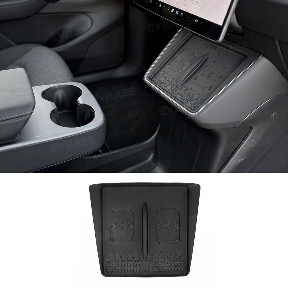 Model Y Juniper Standard Center Console Wireless Charging Pad Silicone Non-Slip Charger Mat