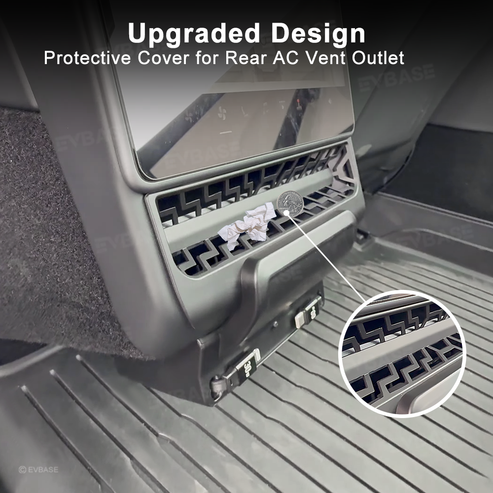 Model Y Juniper/ 3 Highland Rear Vent Expansion Dock with Retractable Fast Charging Cables Air Vent Cover for Tesla