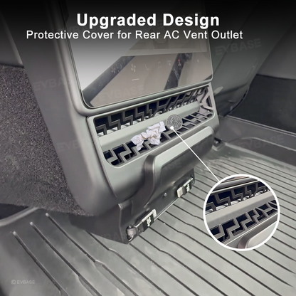 Model Y Juniper/ 3 Highland Rear Vent Expansion Dock with Retractable Fast Charging Cables Air Vent Cover for Tesla
