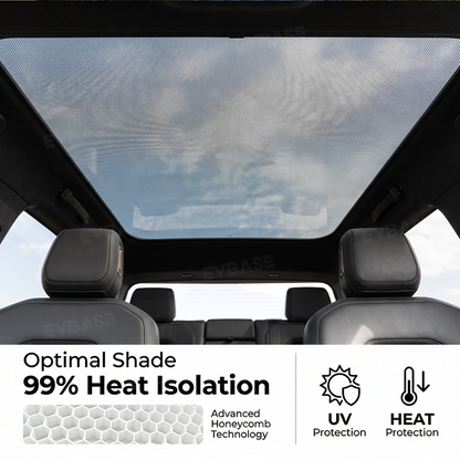 Panoramic Glass Roof Sunshade for Rivian R2 Sunroof Shade UV Protection & Heat Insulation