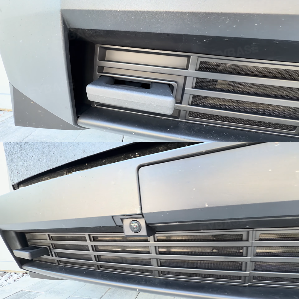 Cybertruck Grille Mesh Insert Front Lower Bumper Protective Mesh Grille Panel Covers Bug & Debris Screen Protector