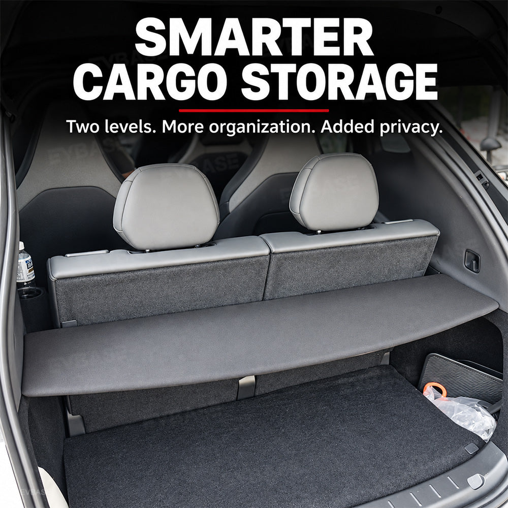 Model Y L Trunk Retractable Cargo Cover Luggage Cargo Privacy Shield Parcel Shelf