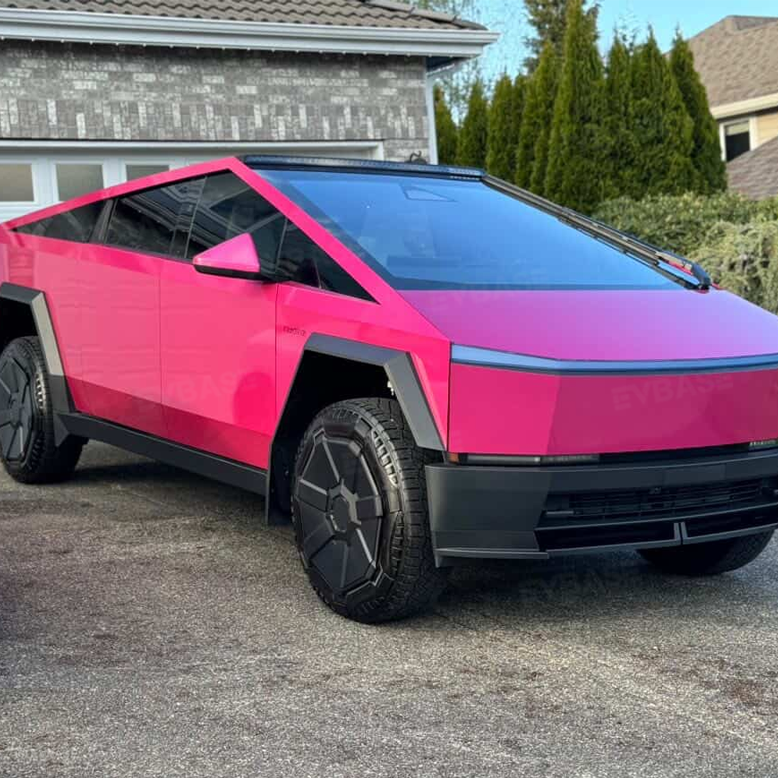 Cybertruck Body Kit Front Bumper Lip &  Fender Flares Cover & Rear Diffuser & Rear Spoiler for Tesla