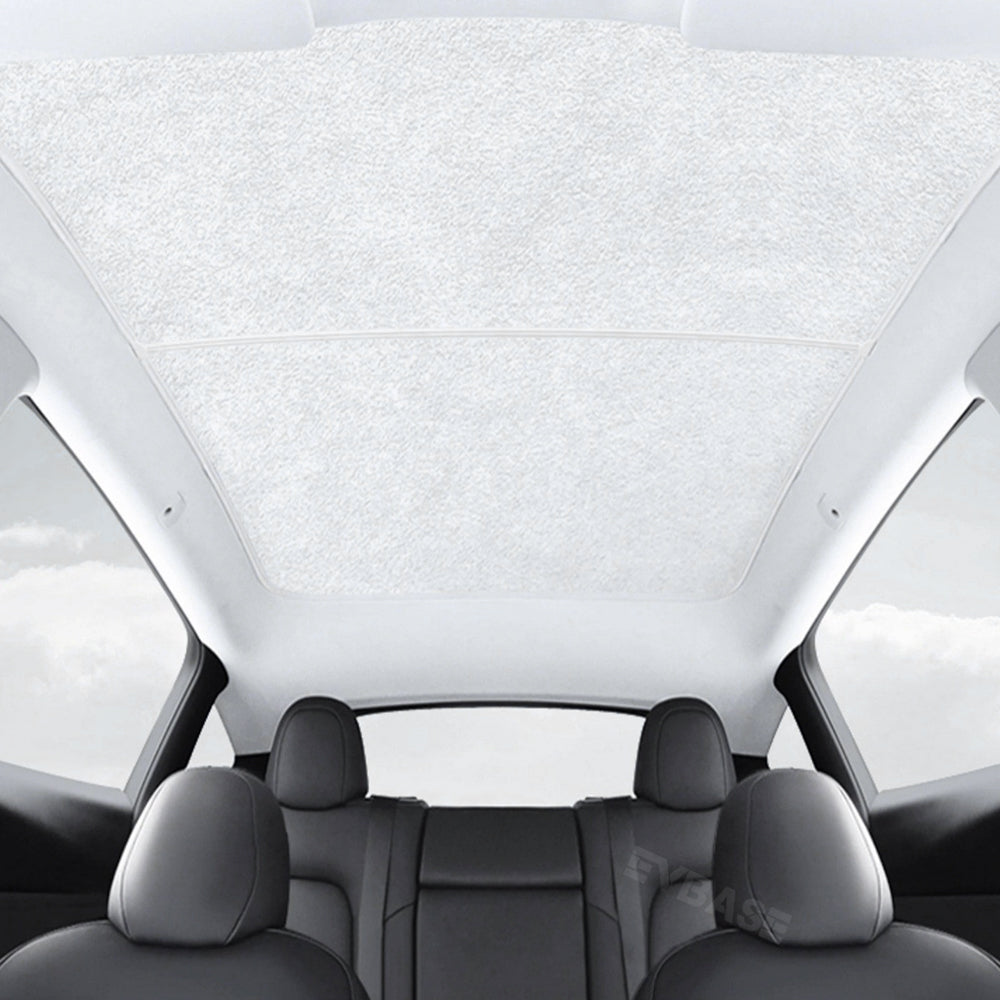 Model Y Roof Sunshade Suede Lining Glass Roof Sun Visor Protector Sun Shade Cover for Tesla