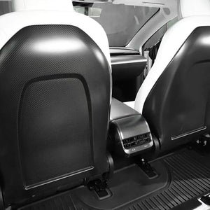Tesla Model Y 3 Carbon Fiber Interior Accessories Backseat Cover