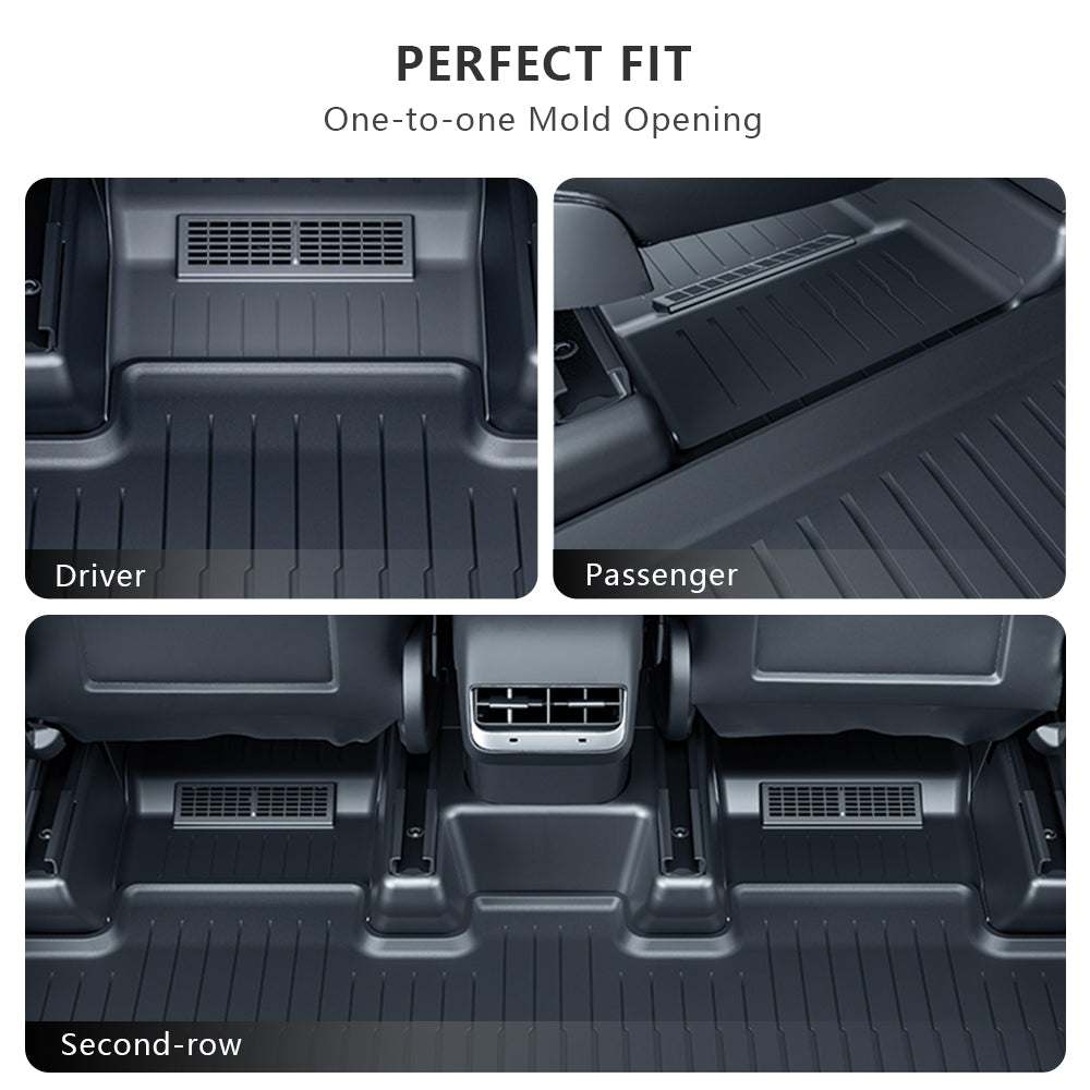 VW ID.3 floor mat set - 3 pieces - waterproof all-weather mats - rubbe –  E-Mobility Shop