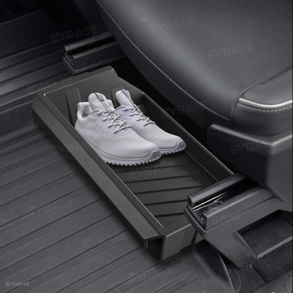 Cybertruck Front Under Seat Storage Box Hidden Non-Slip Organizer Tray