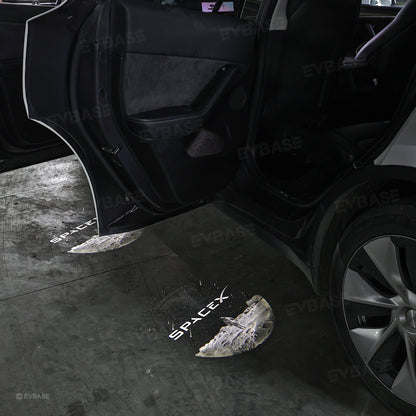 Model Y/3 Door Light Projector with Space Martian Style Puddle Lights for Tesla