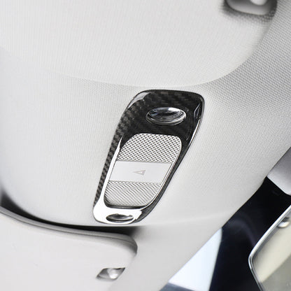 Tesla Model Y 3 Carbon Fiber Interior Accessories Reading Light Cover Trim