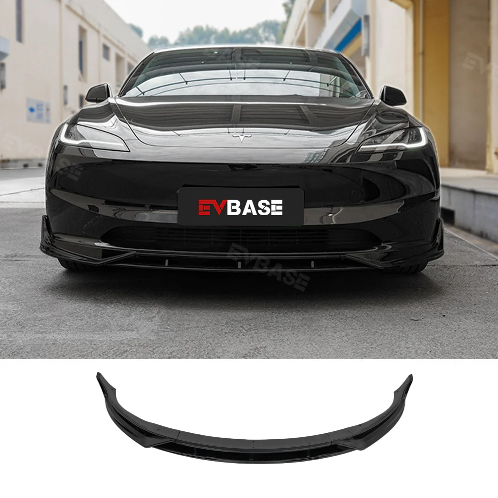 Tesla Model Y 3 Front Bumper Lip Spoiler Sporty F Style Splitter ABS Body Kit Protection Trim