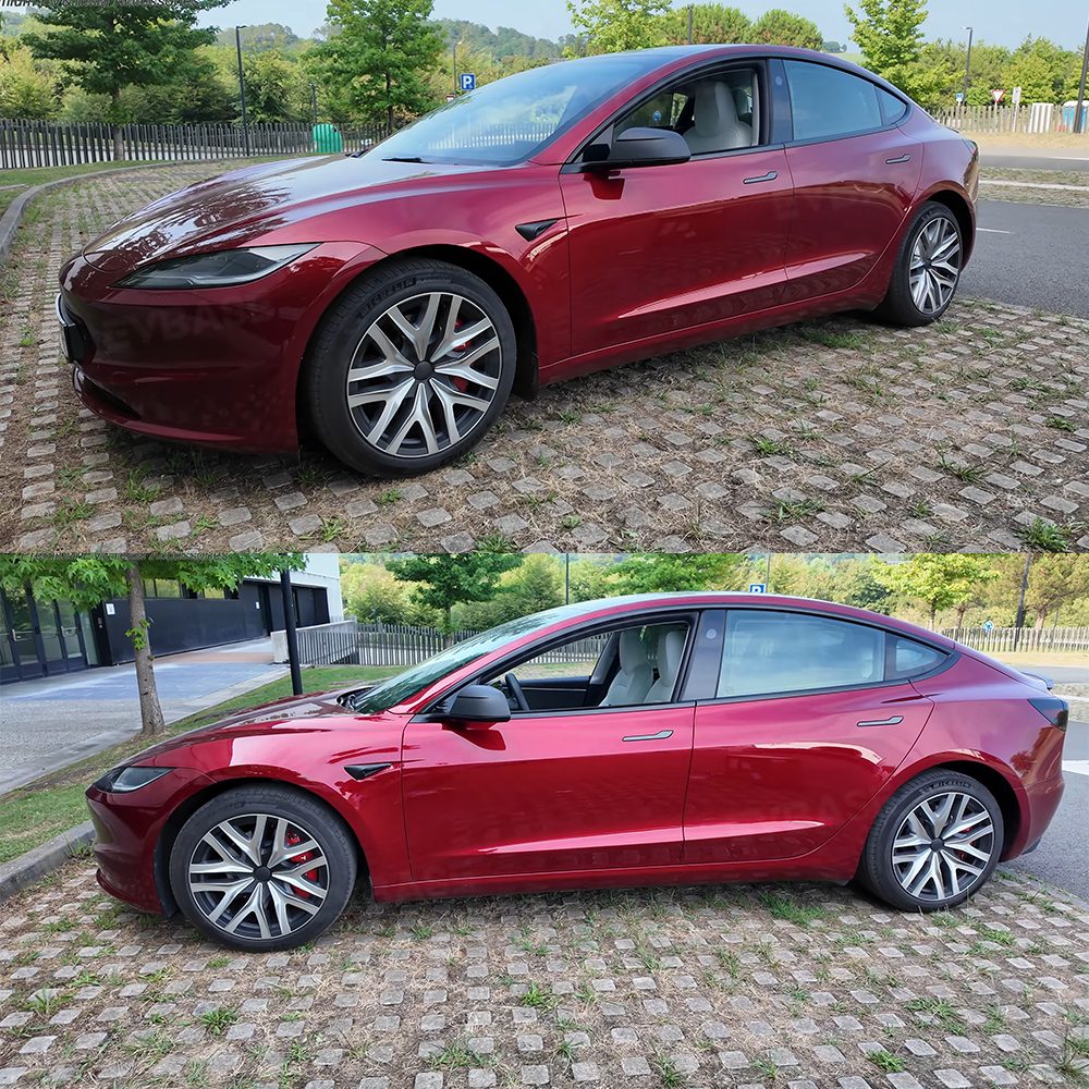 Model 3 Highland Wheel Covers 18" Photon Wheels Hubcaps Inspired By Model Y Performance