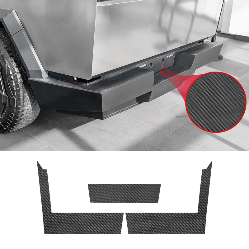 Cybertruck Tailgate Step Vinyl Wrap Cover Rear Bumper Truck Bed Cap Protective Trim Sticker for Tesla