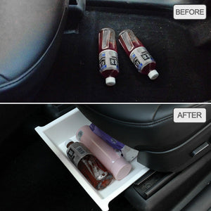 New EVBASE Model Y X Underseat Storage Box Organizer Tesla Hidden Tray With double layer Cover