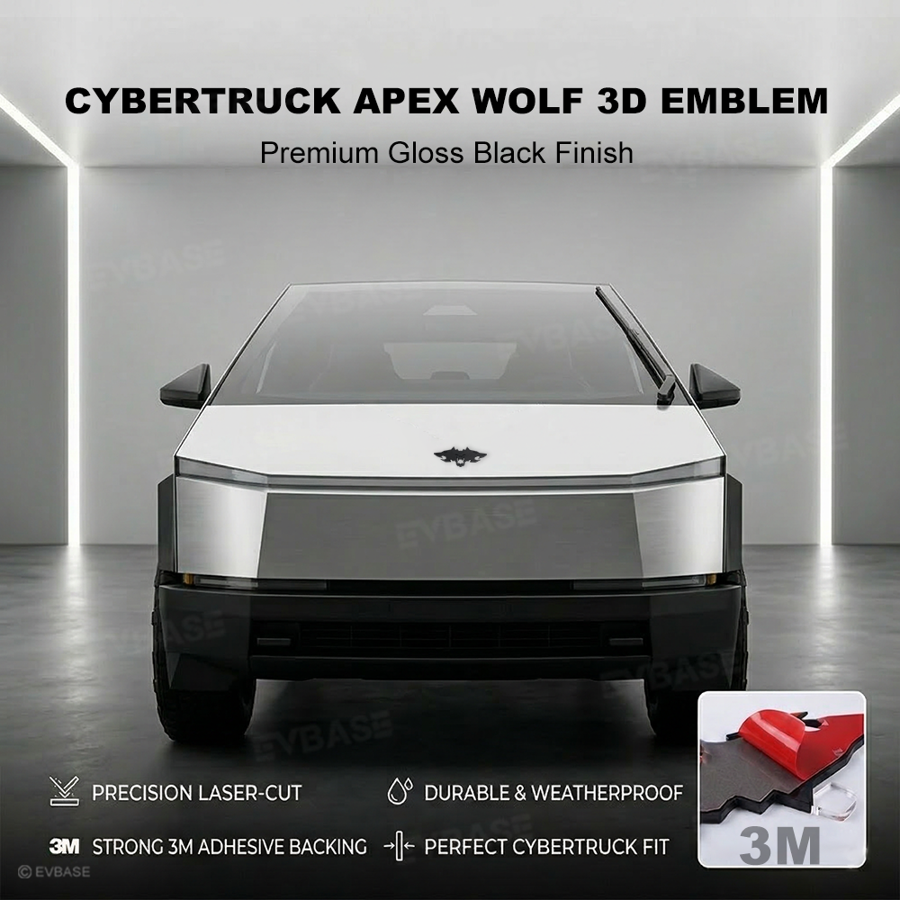 Cybertruck Front Hood Emblem Aggressive Style 3D Waterproof Logo Badge