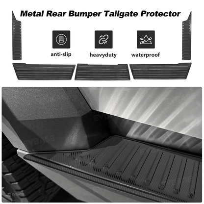Cybertruck Rear Bumper Tailgate Protector Stainless Steel Tailgate Top Cover Rear Bumper Guard Step Plates
