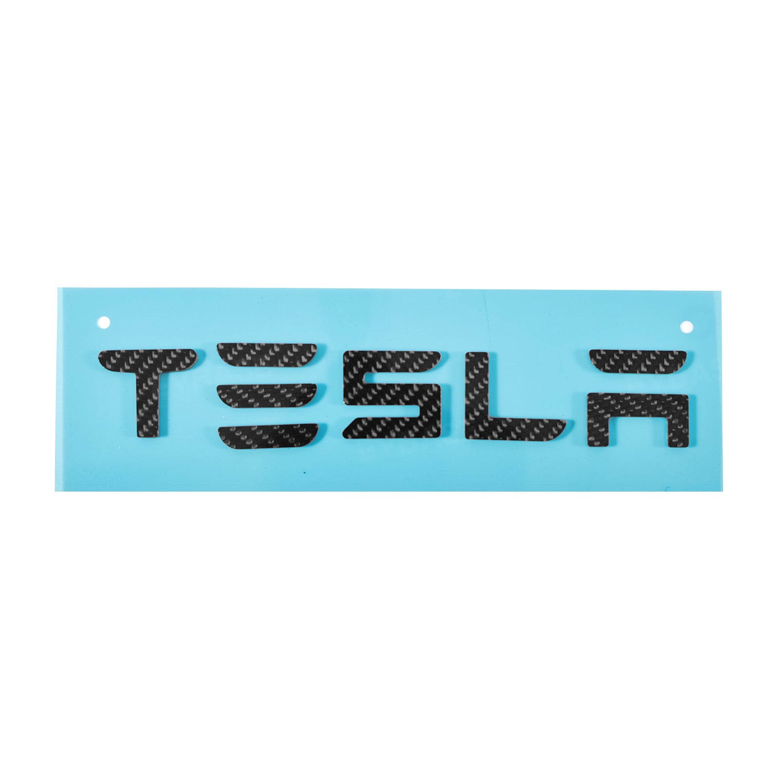 Model Y Juniper/ 3 Highland T-E-S-L-A Lettering Tailgate Emblem Decal Real Carbon Fiber Logo