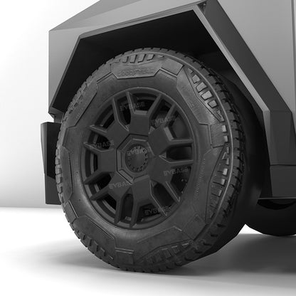 Upgrade Cybertruck Center Wheel Caps Heptagon Hub Covers Lug Nut Covers Tesla Accessories EVBASE