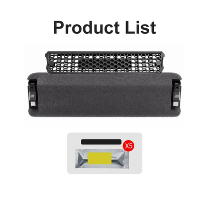 Model Y L Rear Air Vent Expansion Dock with Retractable Charging Cables & Aromatherapy & Air Vent Cover