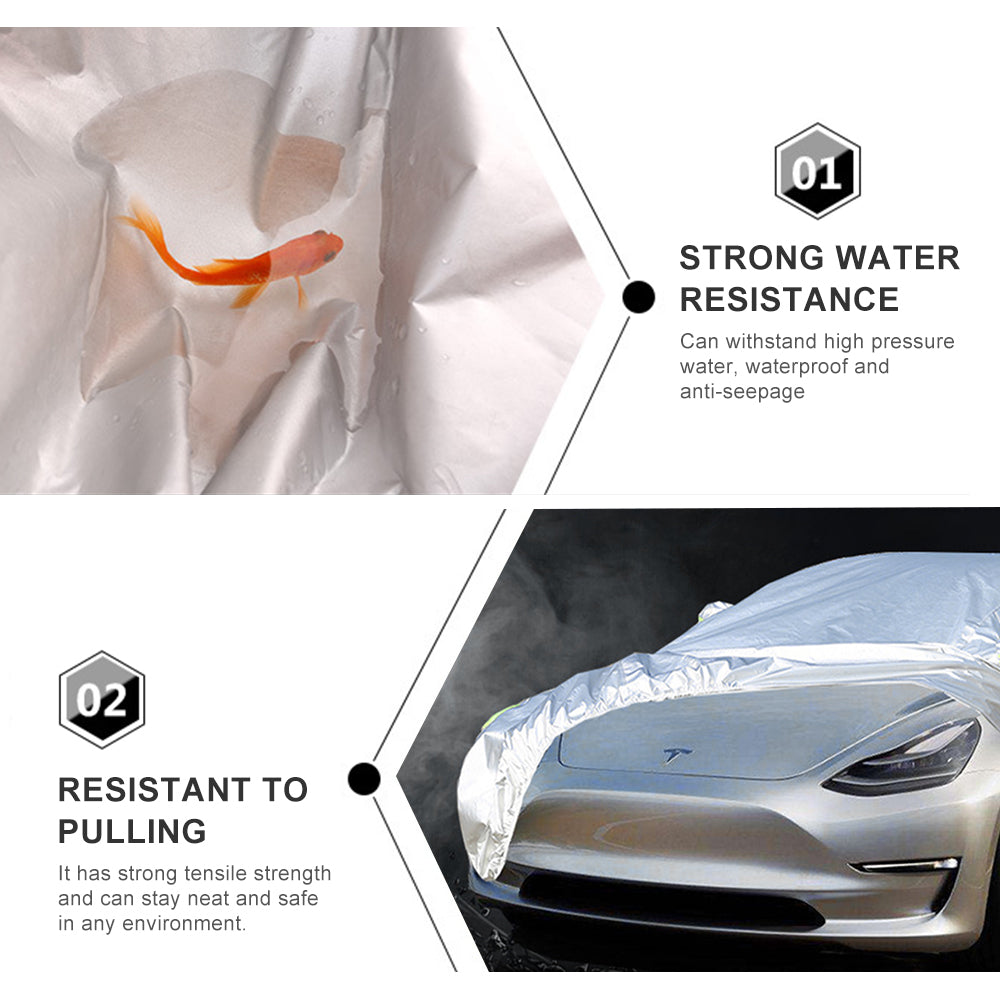 Model 3 X Y Full Car Cover Waterproof All Weather Protection Snow Proof Windproof Outdoor Car Covers for Tesla