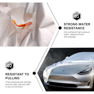 Tesla Model 3/X/Y/S Full Car Cover Waterproof All Weather Protection Snow Proof Windproof Outdoor Car Covers