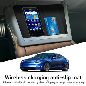 EVBASE Tesla Model X S Central Control Wireless Charging Anti-Slip Silicone Mat Pad