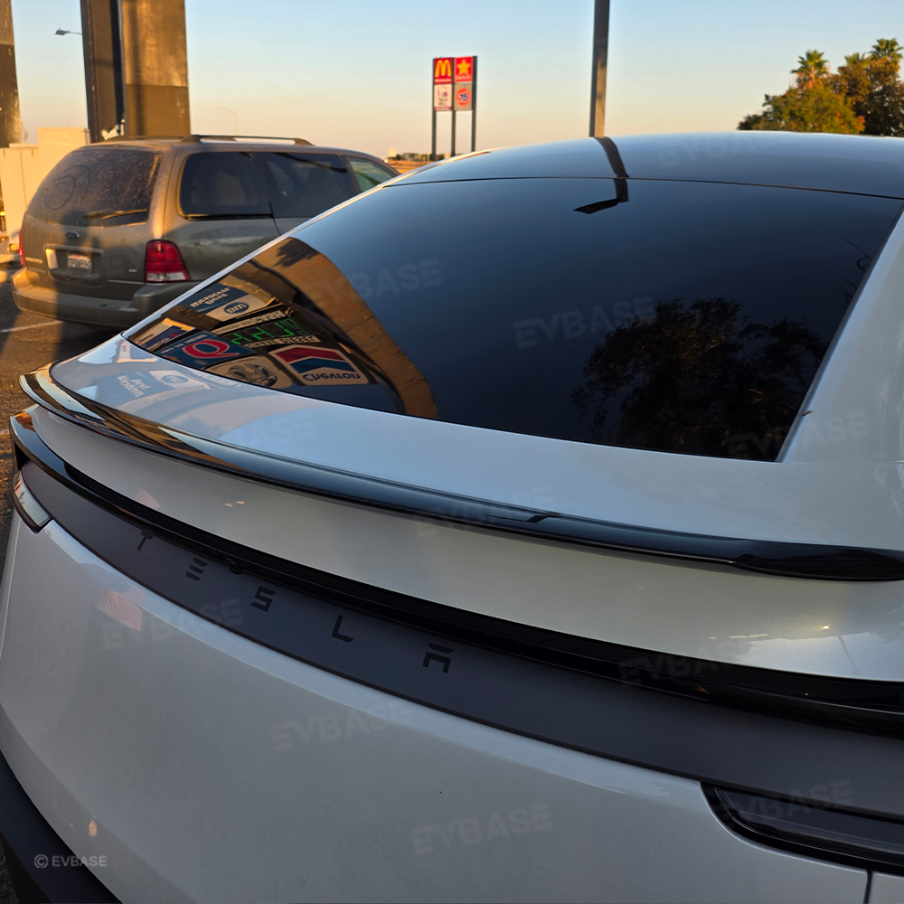 Tesla Model Y Juniper Real Carbon Fiber Spoiler Wing OEM Style Rear Trunk Splitter