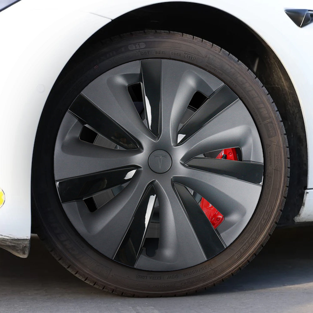 Tesla Model 3 Highland Wheel Covers 18inch Photon Wheel Caps Inspired -  EVBASE-Premium EV&Tesla Accessories