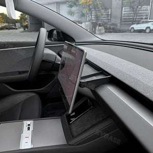EVBASE Dashboard Screen Storage Box Rear Silicone Organizer Tray For Tesla Model 3 Highland