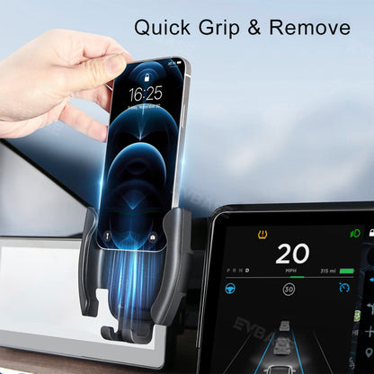 Model 3 Y Monitor Phone Mount Sunglasses Case Fixed Clip Safety Cell Phone Holder for Tesla