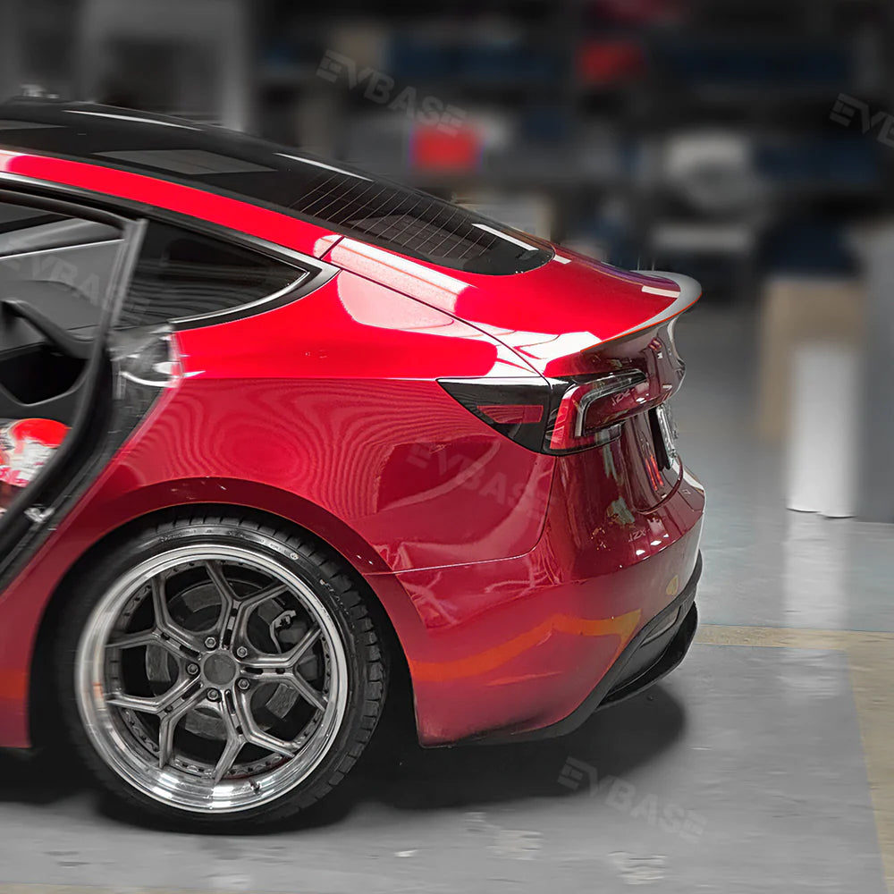 New Red Spoiler Carbon Fiber Model Y/3 Real Carbon Fiber Spoiler for Tesla